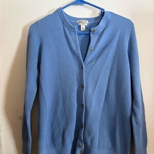 L.L. Bean Women's Blue Cardigan Sweater